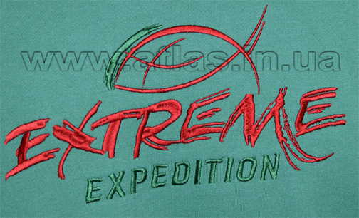 «Extreme expedition» - вышивка на реглане