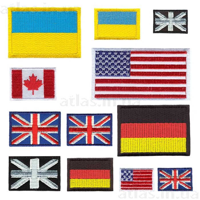 вышитые флаги