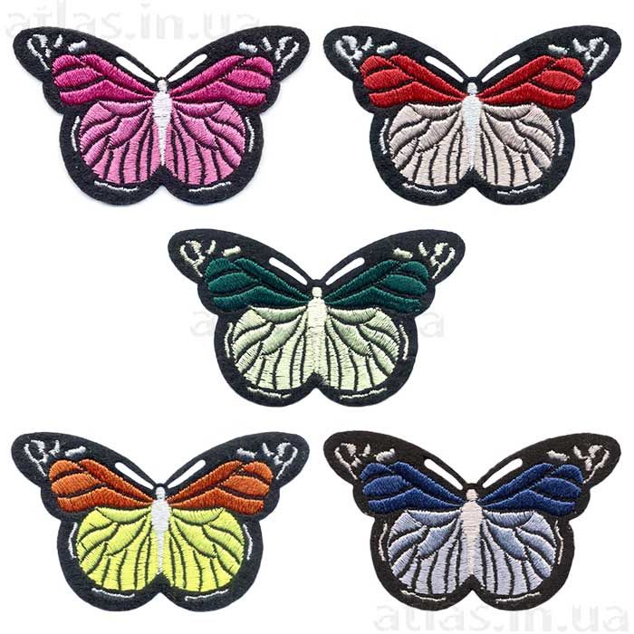 вышитые бабочбки
