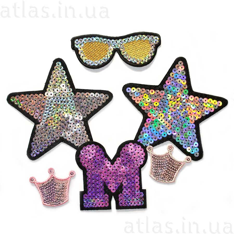 Нашивки с пайетками