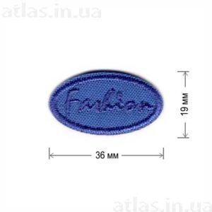 fashion patch нашивка голубая