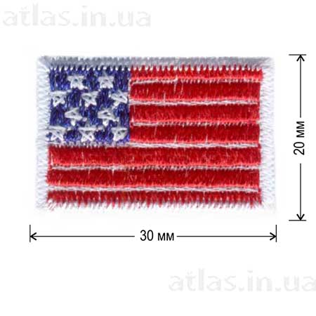 американский флаг нашивка