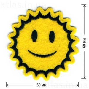 смайл солнышко термоаппликация