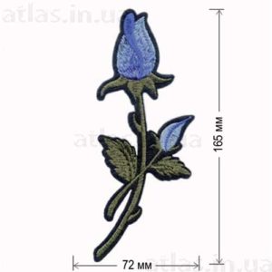 голубая роза клеевая аппликация