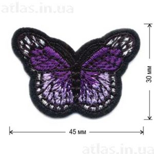 фиолетовая бабочка нашивка