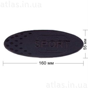 sport1-ellipse нашивка темно-синяя 160х55 мм