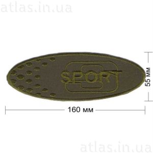 sport1-ellipse нашивка хаки 160х55 мм