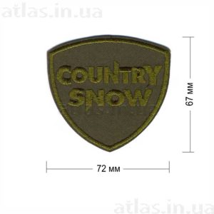 country snow нашивка хаки