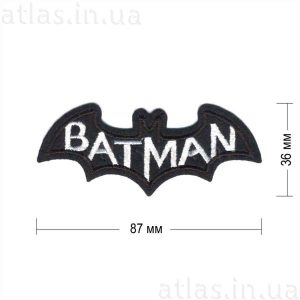 BATMAN нашивка черная