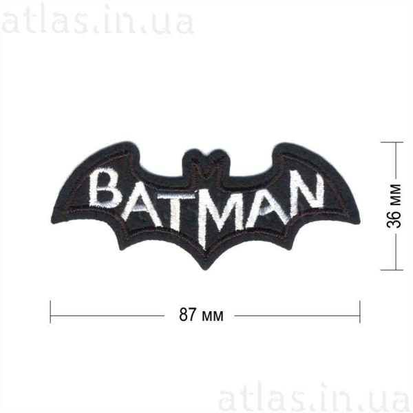 BATMAN нашивка черная