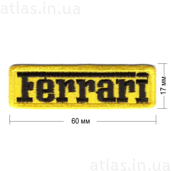 ferarri нашивка на грудь