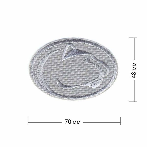 Нашивка "Н02-8" 70х48 мм светло-серая