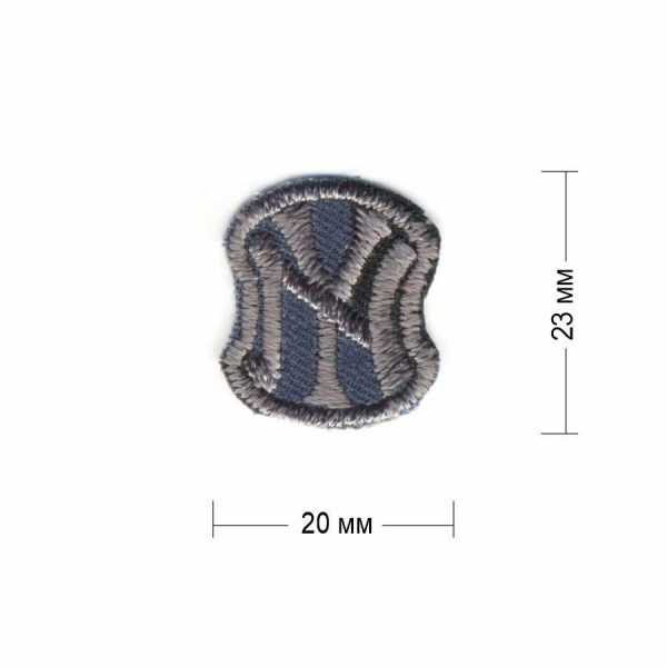 Нашивка "N51-06 NY" 20х23 мм голубой камуфляж
