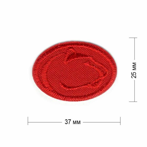 Нашивка "Н30-2" 37х25 мм красная