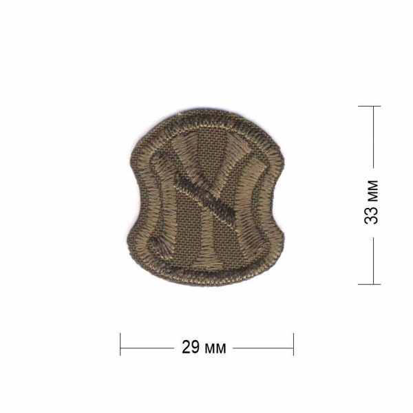 Нашивка "N50-7 NY" 29х33 мм хаки
