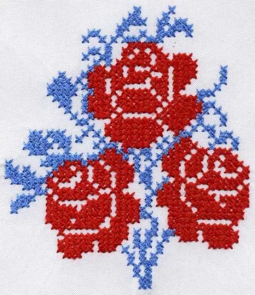 Kreuzstichmuster 2 mm Viskosefaden