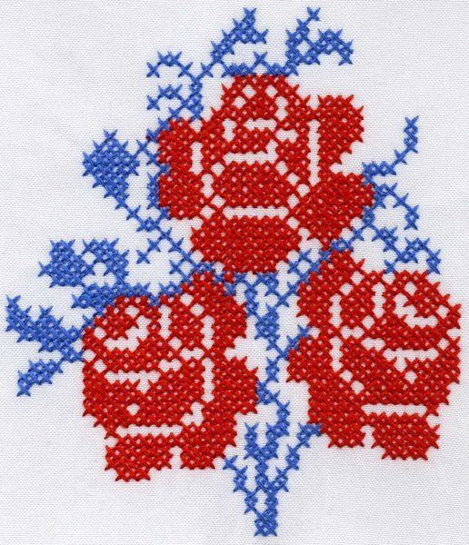 Kreuzstichmuster 3 mm Baumwollfaden