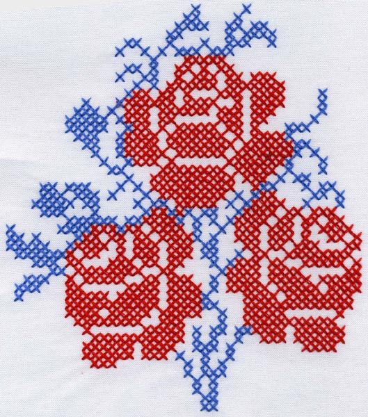 Kreuzstichmuster 4 mm Baumwollfaden