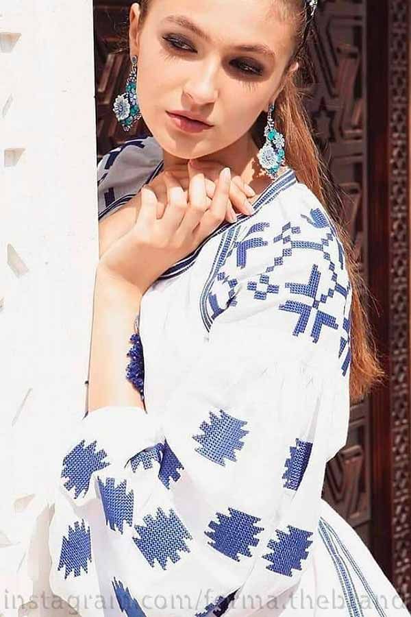 Вышивка монохромная