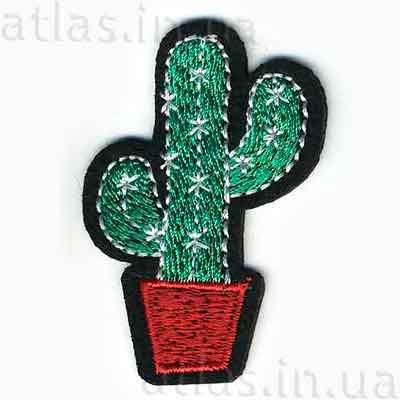 Нашивка на джинси - кактус