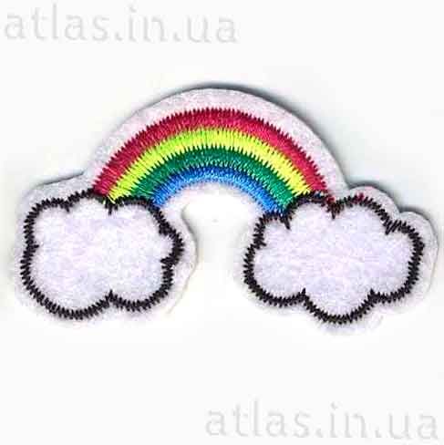 Нашивка на джинси - веселка