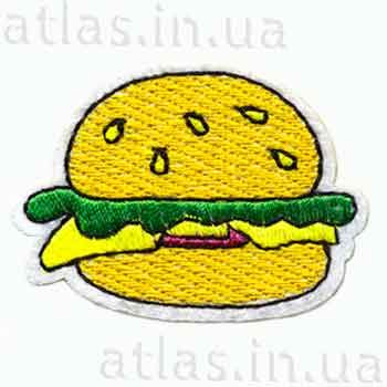 Аплікація на одяг - гамбургер
