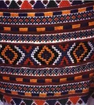 Традиционный узор Закарпатье Украина - схема вышивки крестом