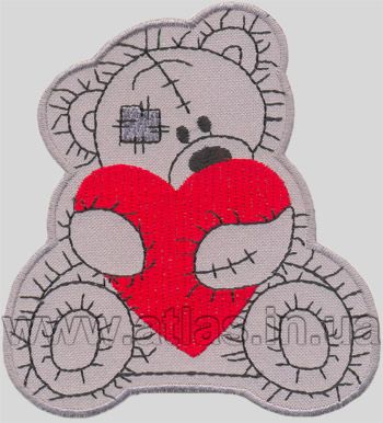 Children's patch - bear with a heart