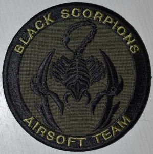 Black scorpions - нашивка эйрсофт команды