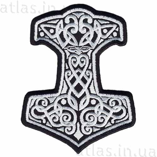 Вишита нашивка - молот Тора
