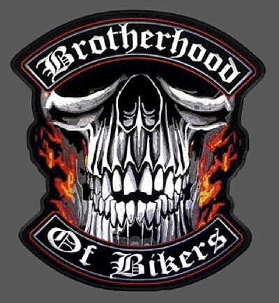 Нашивка байкера на спину Brotherhood of Bickers