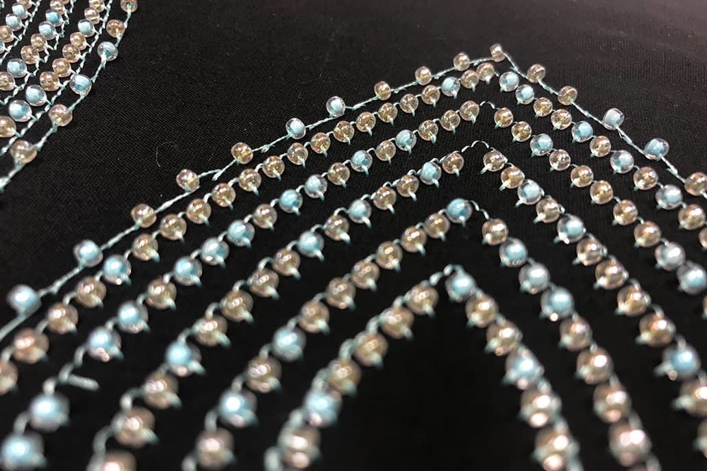 Perlen Kleidungsstück