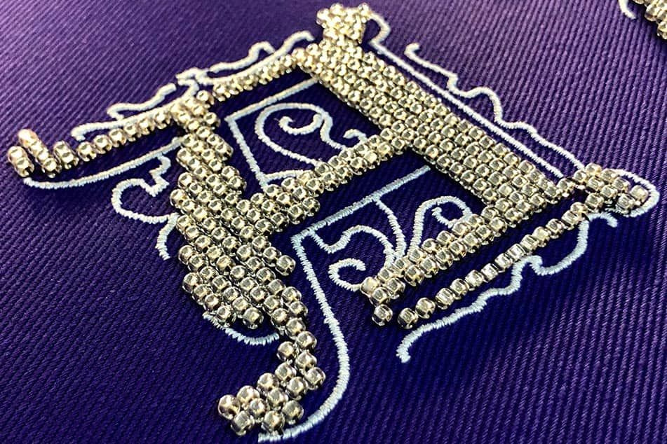 Gestickten Buchstaben